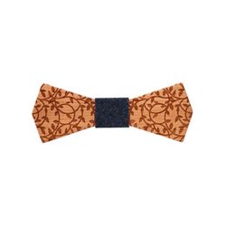 Mr. Célestin Walnut Bow Tie Milano - brown/blue (CHERRY)