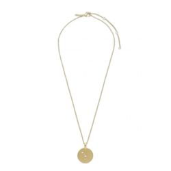Pilgrim Zodiac Sign Coin Necklace: Cancer - gold (GOLD)