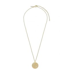 Pilgrim Zodiac Sign Coin Necklace: Gemini - gold (GOLD)