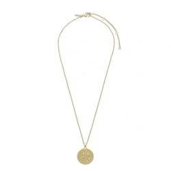 Pilgrim Zodiac Sign Coin Necklace: Libra - gold (GOLD)
