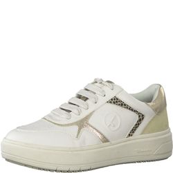 Tamaris Sneaker with gold details - white (137)