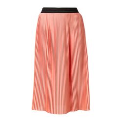 Q/S designed by Pleated jersey skirt - orange (2041)