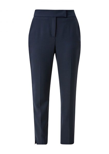 s.Oliver Black Label Slim: Elegant 7/8 trousers - blue (5959)