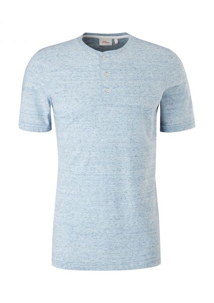 s.Oliver Red Label T-Shirt mit Henley-Kragen  - blau (53W1)
