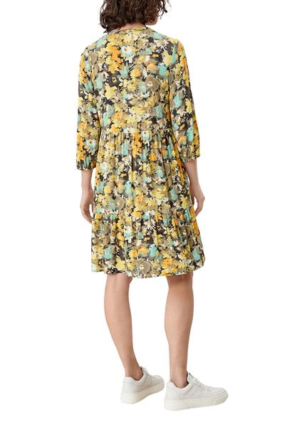 s.Oliver Red Label Viscose dress with allover print  - blue (59A0)