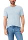 s.Oliver Red Label T-shirt with a Henley collar - blue (53W1)