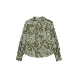 Marc O'Polo Tunika-Bluse aus Bio Baumwolle - grün (A28)