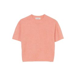 Marc O'Polo Kurzarm-Pullover aus Alpakawolle-Mix - orange/pink (318)