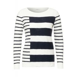Cecil Sweater with mixed stripes - blue (20128)