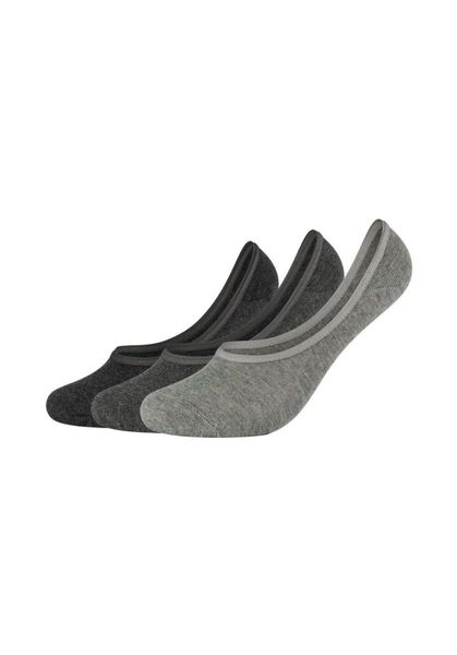 s.Oliver Red Label Footies (3 pair - unisex) - gray (9300)
