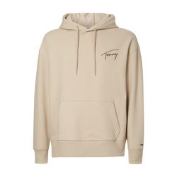Tommy Jeans Hoodie with signature logo - beige (ACM)