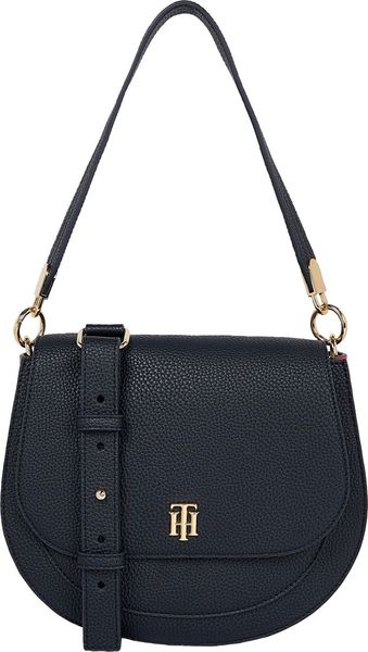 Tommy Hilfiger Saddlebag with a grained finish - blue (0GY)