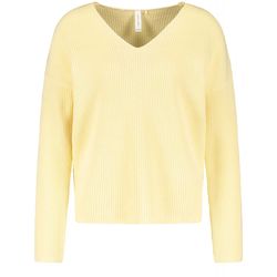 Gerry Weber Edition Jumper with rib structure - yellow (40206)