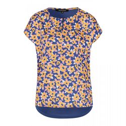 More & More Patch-Shirt with Print - orange/blue (4163)