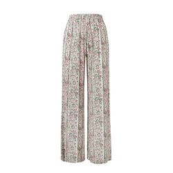 Pepe Jeans London Palazzo-Hosen mit Blumenaufdruck - weiß/pink/grün (0AA)