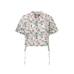 Pepe Jeans London Hemd mit Blumenmuster - Lavinia - weiß/pink/grün (0AA)