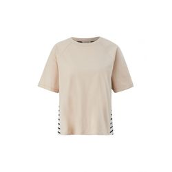 comma CI T-shirt with a striped detail - white (01S3)