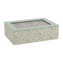 SEMA Design Boîte à thé (23x15x7cm) - cyan/beige (00)