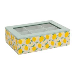 SEMA Design Boîte à thé (23x15x7cm) - vert/jaune (00)