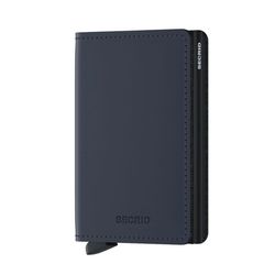 Secrid Slim Wallet Matte (68x102x16mm) - bleu (DARKB)