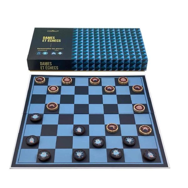 Cookut Checkers and Chess - blue (00)