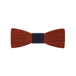 Mr. Célestin Wooden bow tie - brown/blue (PADOUK)
