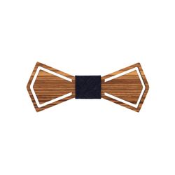 Mr. Célestin Wood bow tie - Auckland Zebra - brown (ZEBRA)