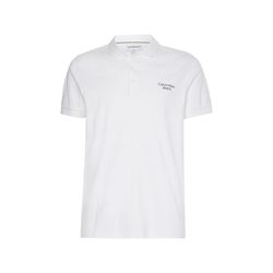 Calvin Klein Jeans Schmales Poloshirt - weiß (YAF)