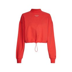 Calvin Klein Jeans Lässiges Sweatshirt mit Tunnelzug - rot/pink (XL1)