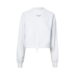 Calvin Klein Jeans Lässiges Sweatshirt mit Tunnelzug - weiß (YAF)