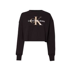 Calvin Klein Jeans Monogramm-Sweatshirt - schwarz (BEH)