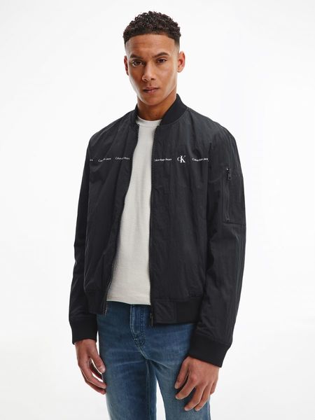 Calvin Klein Jeans Nylon bomber jacket - black (BEH)