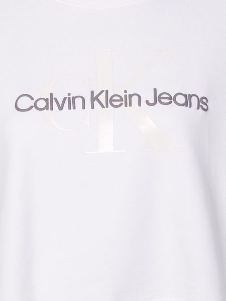 Calvin Klein Jeans Monogramm-Sweatshirt - weiß (YAF)