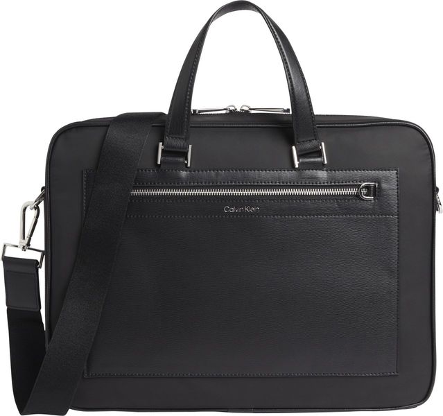 Calvin Klein Laptop bag made from recycled material - black (BAX)
