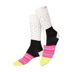 Eat My Socks Socks - Cali Roll - white/black/pink (00)