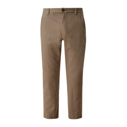 Q/S designed by Slim fit: chino with a percentage of linen - brown (8542)