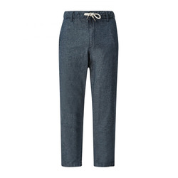 s.Oliver Red Label Relaxed: linen blend chambray pants  - blue (56W0)