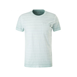 Q/S designed by T-shirt avec poche poitrine  - cyan (65Q0)