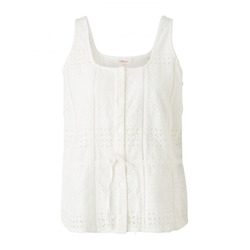 s.Oliver Red Label Top en broderie anglaise - beige (0210)