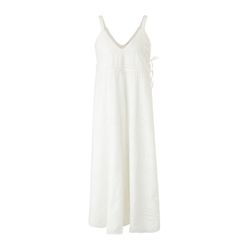 s.Oliver Red Label Midi dress with broderie anglaise - beige (0210)