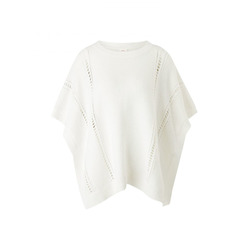 s.Oliver Red Label Knitted poncho with open-work pattern - beige (0210)