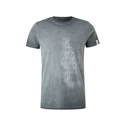Q/S designed by T-shirt en jersey à l'aspect cold dye - noir (99D0)