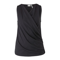 s.Oliver Black Label Top in a wrap-over look - black (9999)