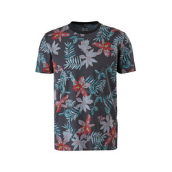 Q/S designed by T-shirt avec imprimé floral allover - noir (99A0)