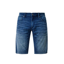 s.Oliver Red Label Regular : bermuda en jean à effet délavé - bleu (58Z7)