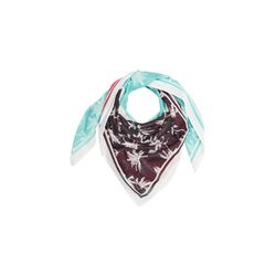 s.Oliver Red Label Scarf with a palm motif - pink/cyan (66D9)
