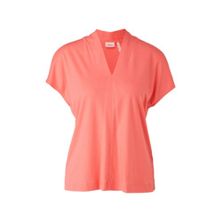 s.Oliver Black Label T-shirt with a sophisticated V-neckline - pink (4510)