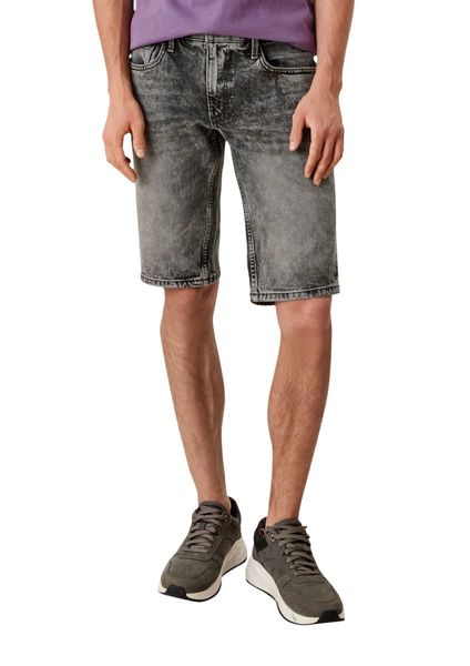 s.Oliver Red Label Regular fit: denim shorts in a vintage look - gray (94Z5)