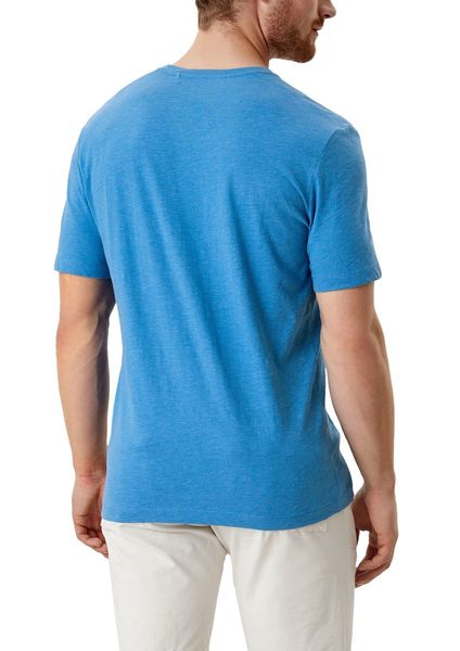 s.Oliver Red Label T-shirt en jersey chiné - bleu (53W0)