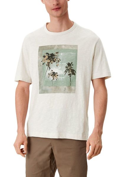 s.Oliver Red Label T-shirt with a motif print - beige (03D0)